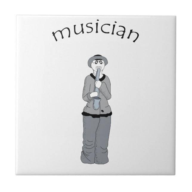 musician ceramic tile (Front)