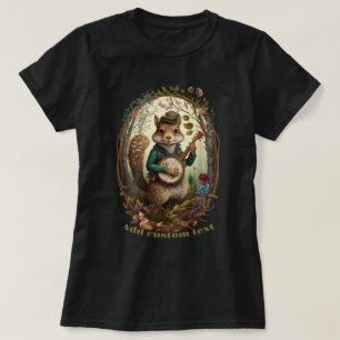 Musician Chipmunk playing a banjo, Chipmunk Lovers T-Shirt