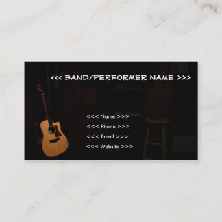 Musician Customisable Business Cards! (Guitar) Card