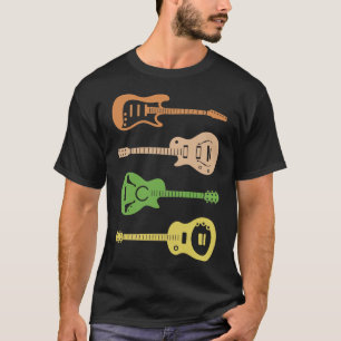 Musician Distressed Musical Instrument Retro Bass T-Shirt
