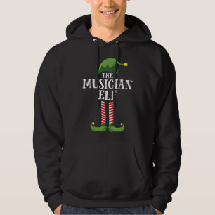 Musician Elf Matching Family Christmas Party Pajam Hoodie