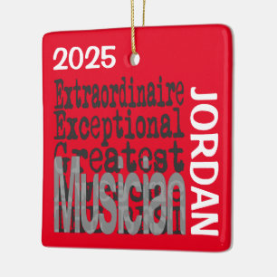 Musician Extraordinaire CUSTOM Ceramic Ornament