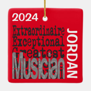 Musician Extraordinaire CUSTOM Ceramic Ornament