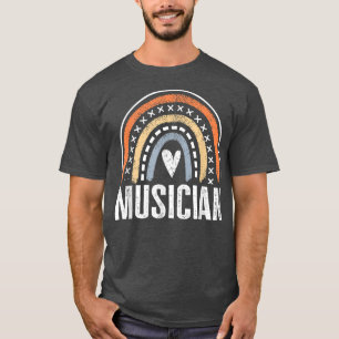 Musician Gifts For Women Funny Rainbow DJ Music Lo T-Shirt