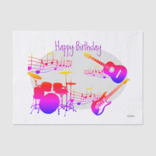 Musician Graphic Gift Tissue Design HAMbyWG Paper