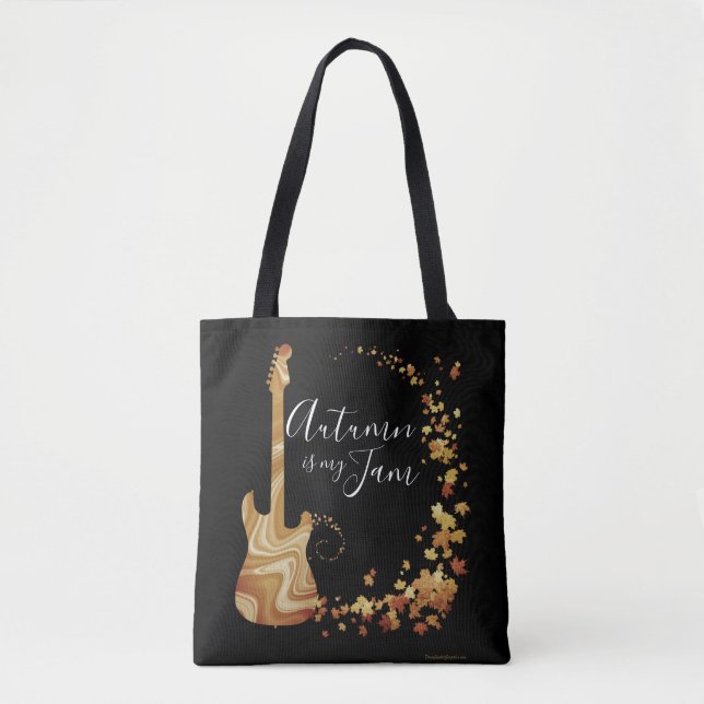 Musician Guitar Bag Autumn Is My Jam Music Band  (Front)