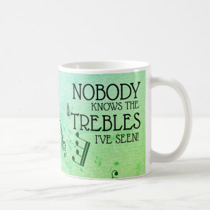 Musician Guitar Funny Treble Joke Personalised Cof Coffee Mug