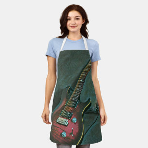 musician guitar lovers gift apron