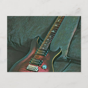 musician guitar lovers gift postcard
