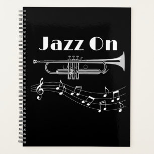 Musician Jazz On Trumpet Player Planner
