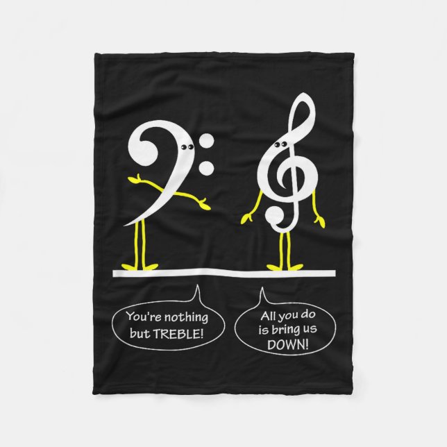 Musician Marching Band Music Funny Nothing But Tre Fleece Blanket (Front)