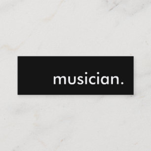 musician. mini business card