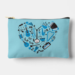 Musician Musical Instrument Heart Tool Accessory Pouch