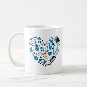 Musician Musical Instrument Heart Tool Coffee Mug