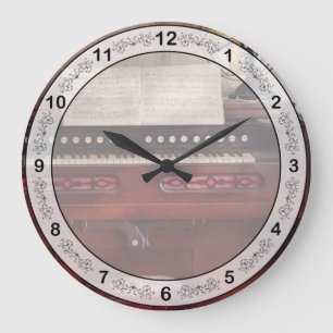 Musician - Organist - My Grandmothers organ Large Clock