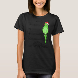 Musician Parrot I Silent Night I Green Indian Ring T-Shirt