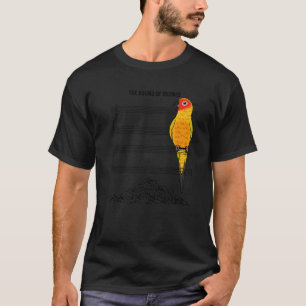 Musician Parrot I Sound Of Silence I Sun Conure T-Shirt