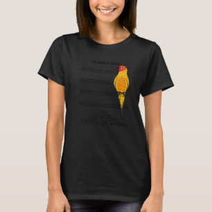 Musician Parrot I Sound Of Silence I Sun Conure T-Shirt