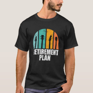 Musician Pension Plan Electric Acoustic Guitar Ret T-Shirt