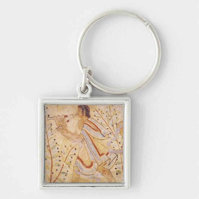 Musician playing the Pipes Key Ring (Front)