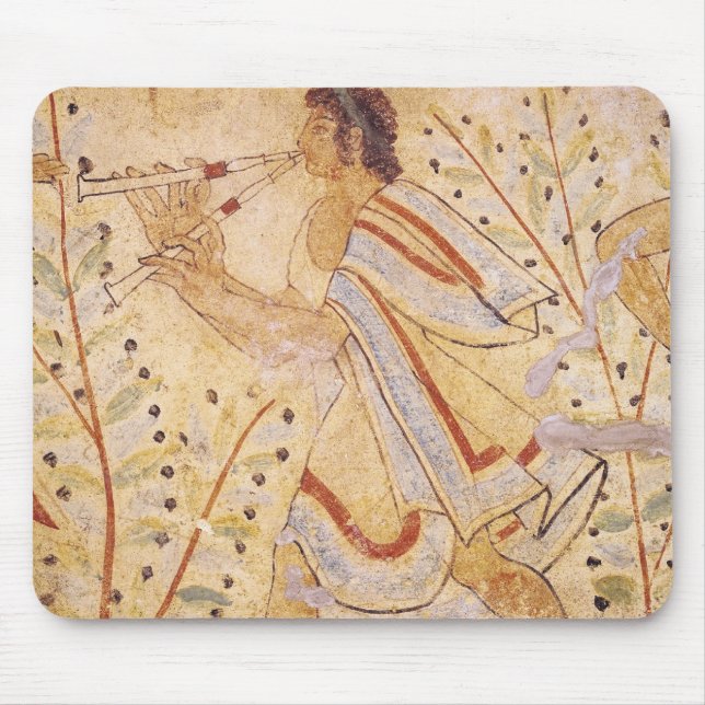 Musician playing the Pipes Mouse Pad (Front)