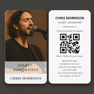 Musician QR Code Business Card