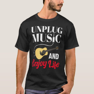 Musician Quotes Acoustic Guitar Graphic Guitar T-Shirt