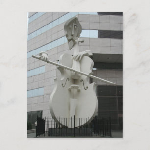 Musician Sculpture Postcard