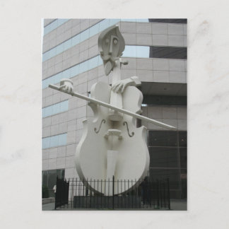 Musician Sculpture Postcard