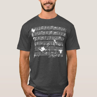 Musician Sheet Music Design with Fairy on Music No T-Shirt