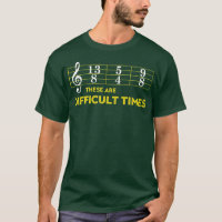 Musician Sheet Music These Are Difficult Times