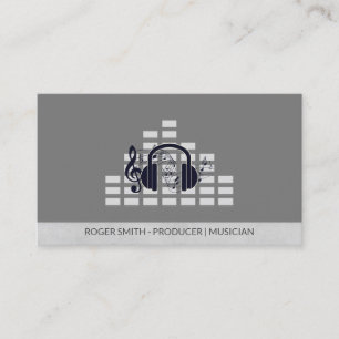 Musician Sound Engineer Producer DJ Business Card