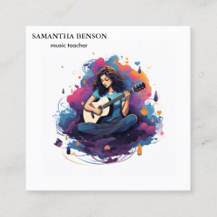 Musician Square Business Card