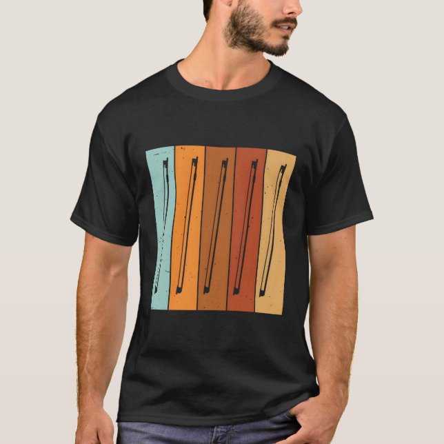 Musician String Player 70'S String Bow T-Shirt (Front)
