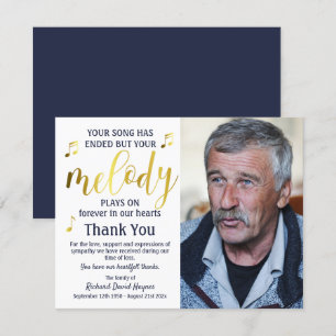 Musician Thank You Funeral Sympathy