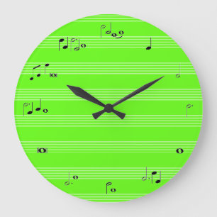 Musician time clock - neon green