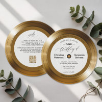 Musician Vintage LP Vinyl Gold Record Wedding
