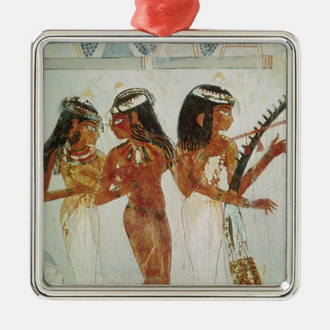 Musicians and a Dancer Metal Tree Decoration (Front)