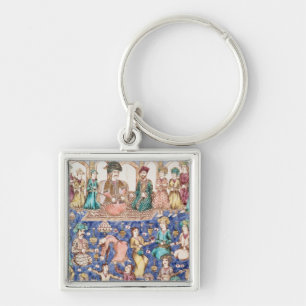 Musicians and dancers key ring