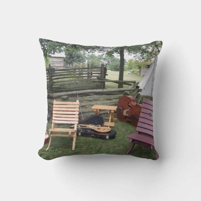 Musician's Band Camp Pillow - Dark Grey (Front)
