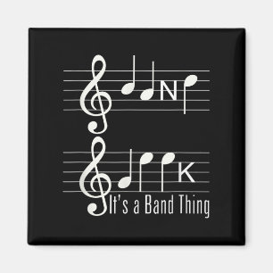 Musicians Band Geek Music Notes Spelling Funny T S Magnet