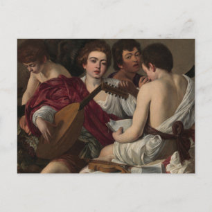 Musicians by Caravaggio Postcard