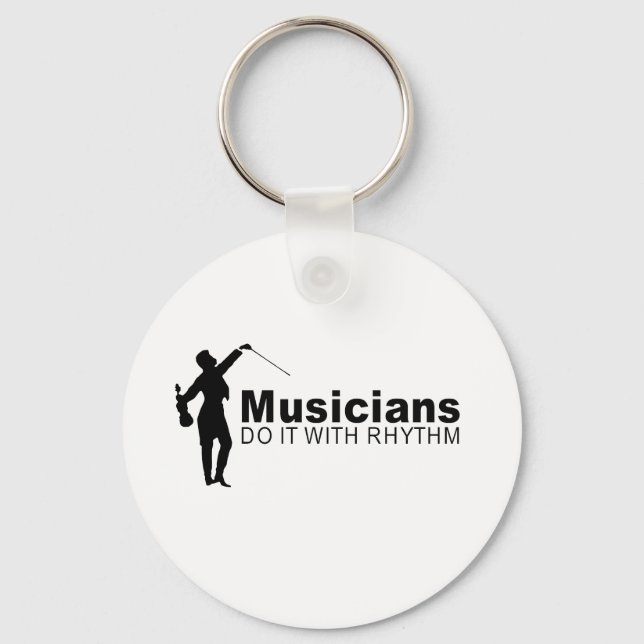 musicians do it with rhythm key ring (Front)