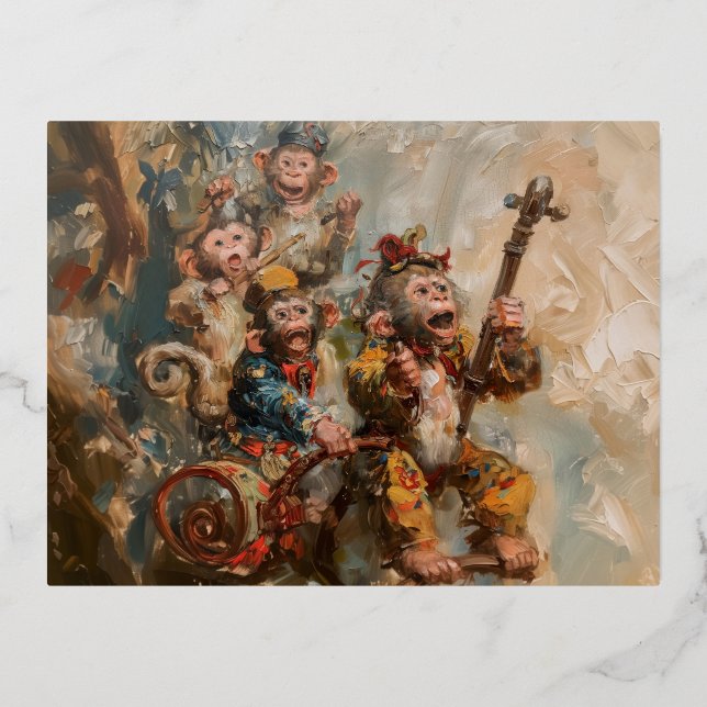 Musicians - Foil Postcards (Front)