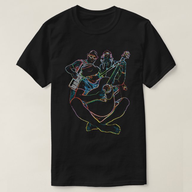 Musicians Groups Pop rock Drawing Accordion everyo T-Shirt (Design Front)