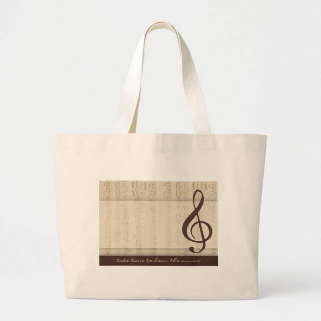 Musicians in love large tote bag (Front)