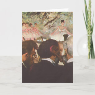 Musicians in the Orchestra by Edgar Degas Card