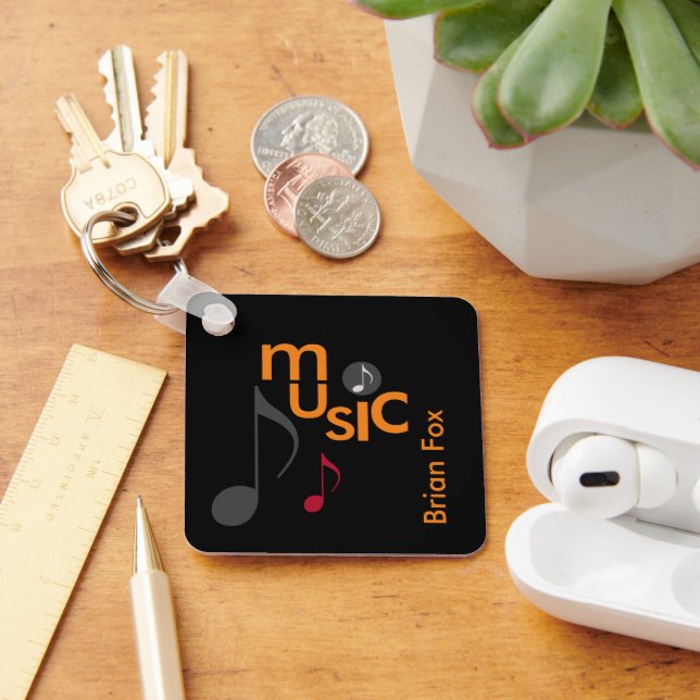 Musician's Personalised Key Ring (Desk)
