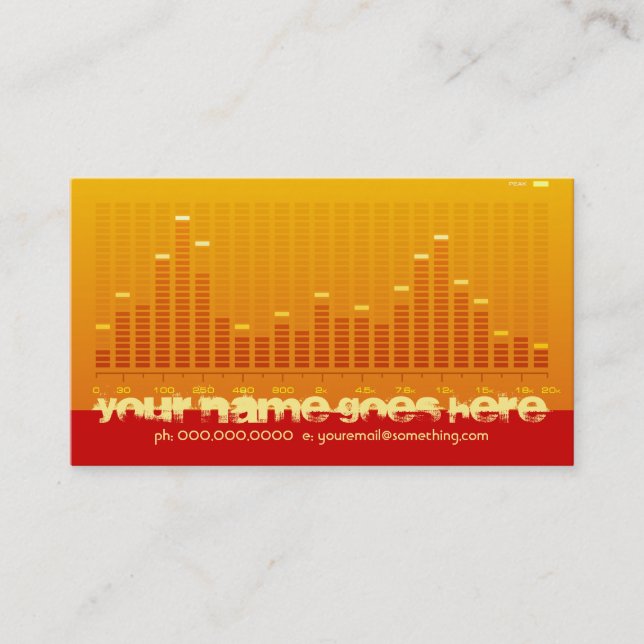 musicmeterz. v2. business card (Front)