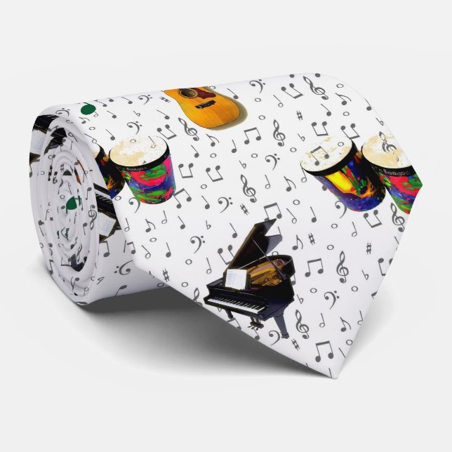 MusicNotes Tie (Rolled)